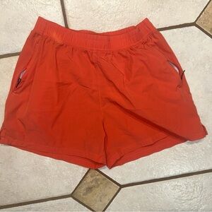 Bold Red Athletic Shorts